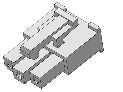 Connector, Receptacle, 4.2mm, 3 Pin