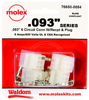 Connector Kit, Molex 0.093", 6-Circuit