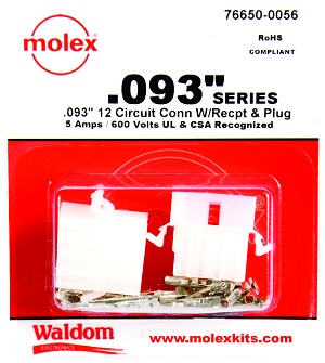 Connector Kit, Molex 0.093", 12-Circuit