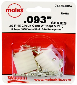 Connector Kit, Molex 0.093", 15-Circuit