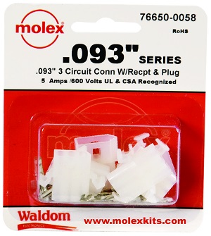 Connector Kit, Molex 0.093", 3-Circuit
