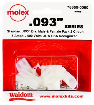 Connector Kit, Molex 0.093", 2-Circuit