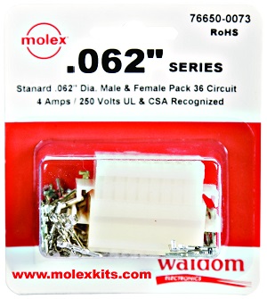 Connector Kit, Molex 0.062", 36-Circuit