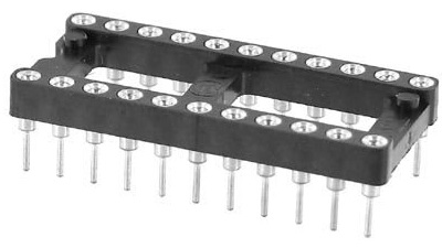 IC Socket, 22 Pin DIP, 0.4", Machined Pins